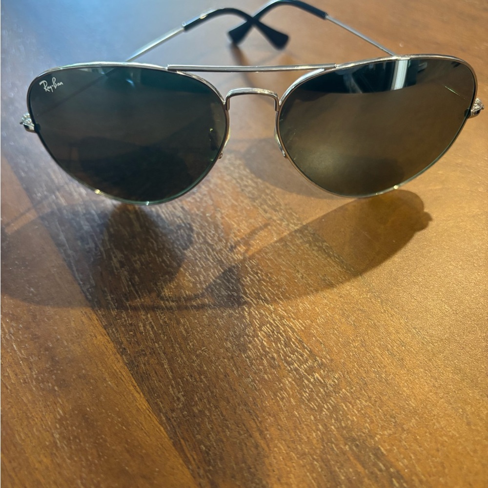 Ray-Ban Silver Aviator Sunglasses (Unisex)